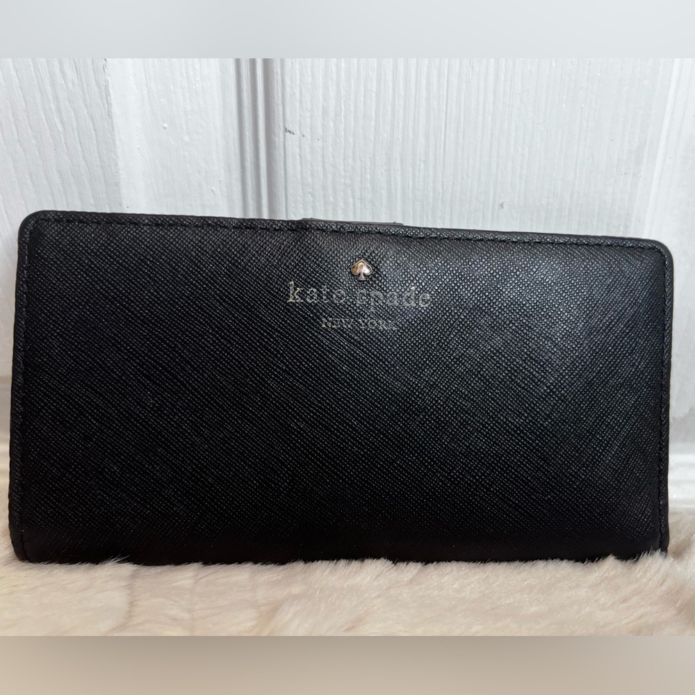 KATE SPADE NEW YORK LEATHER WALLET - Picture 1 of 14